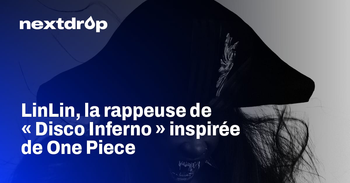 LinLin, rappeuse, coiffée d'un tricorne noir, pour son album Disco Inferno