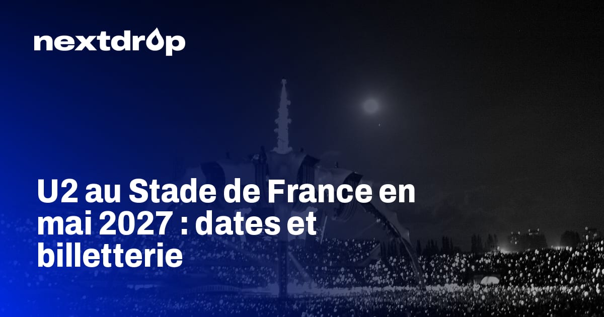 La scène de la tournée 360 de U2, de nuit